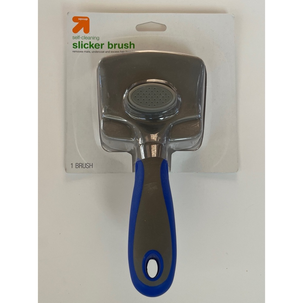 Pet Self Cleaning Slicker Brush For Dogs Grooming Tool Removes Loose Undercoat